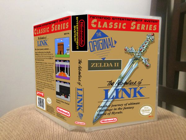 Zelda Ii The Adventure Of Link Nes Game Case Game Case King Custom Game Cases For Nes Snes N64 Gameboy