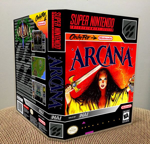 Arcana SNES game case Game Case King Custom Game Cases for NES