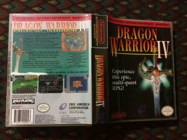 Dragon Warrior IV NES game case | Game Case King - Custom Game Cases ...