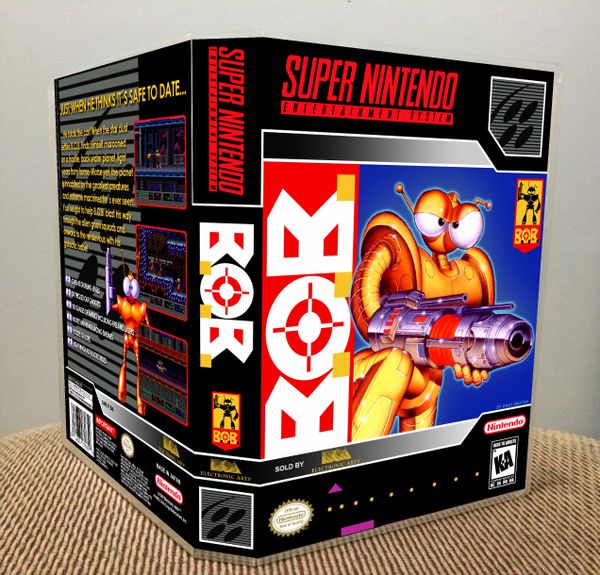 B.O.B. SNES Game Case with Internal Artwork