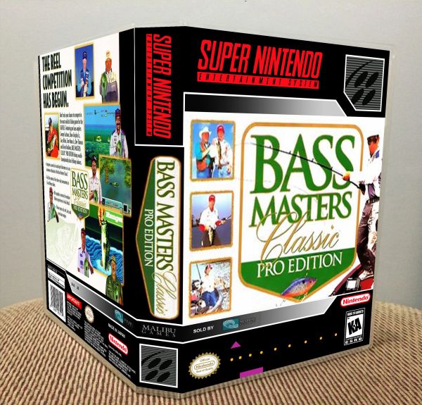 Bass Masters Classic: Pro Edition SNES Game Case with Internal Artwork