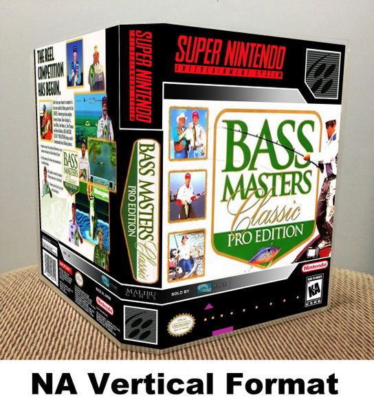 Bass Masters Classic Pro Edition SNES game case Game Case King