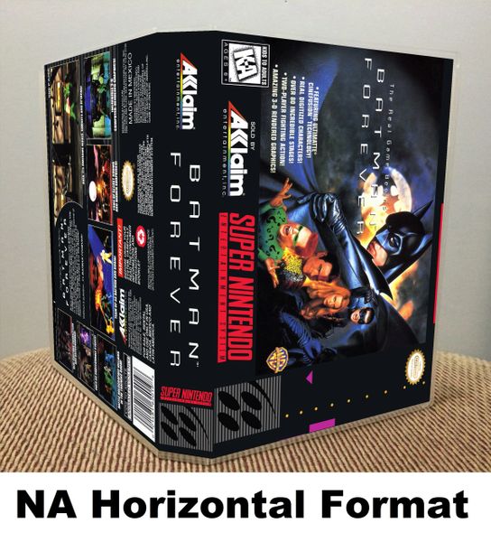 Batman Forever SNES game case | Game Case King - Custom Game Cases for NES,  SNES, N64, & Gameboy