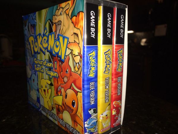 Pokemon Generation 1: Red, Blue, Yellow SLIP COVER ONLY. NO CASES OR GAMES INCLUDED!