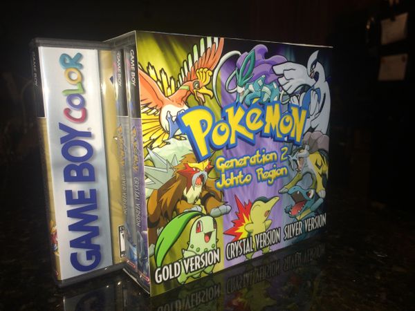 Pokemon Generation 2: Gold, Silver, Crystal SLIP COVER ONLY. NO CASES OR GAMES INCLUDED!