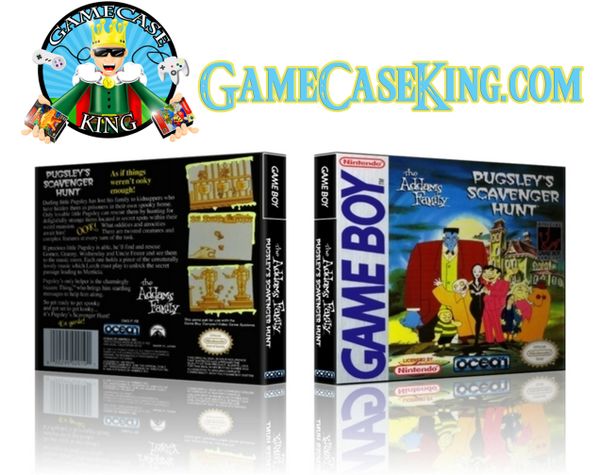 Addam's Family Pugsley's Scavenger Hunt, The Gameboy Game Case