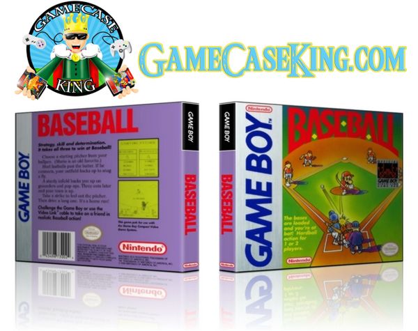Baseball Gameboy Game Case