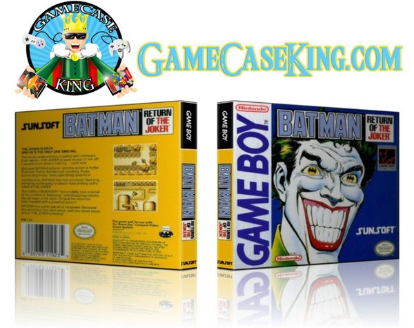Batman Return of the Joker Gameboy Game Case