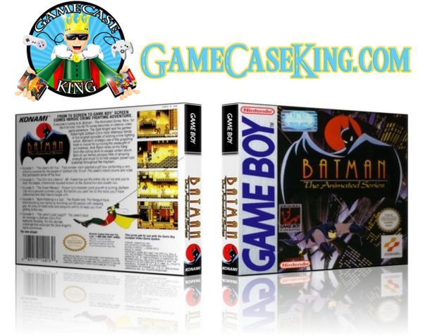 Batman The Animated Series Gameboy Game Case