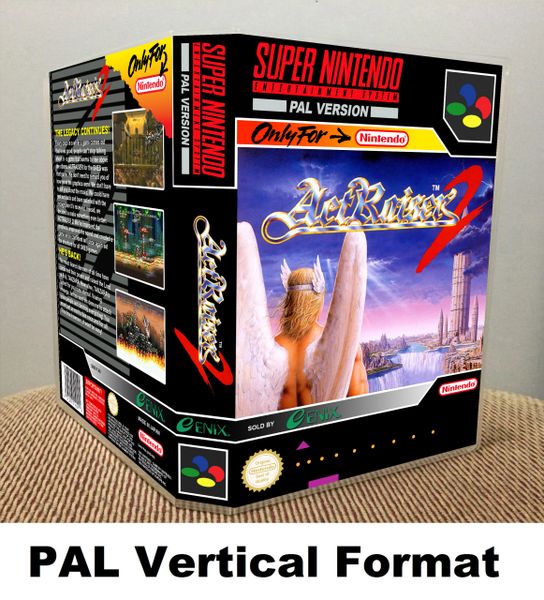 ActRaiser 2 SNES game case Game Case King Custom Game Cases for NES