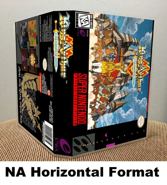 King Arthur & the Knights of Justice SNES game case Game Case King