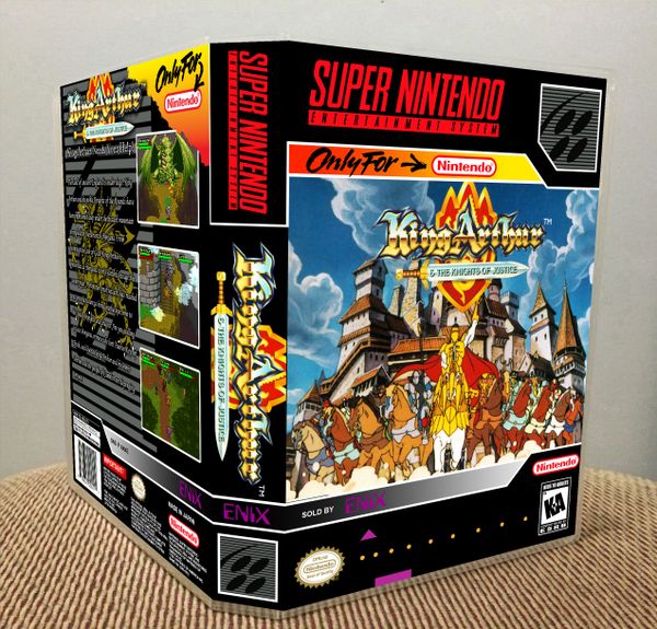 King Arthur & the Knights of Justice SNES game case Game Case King