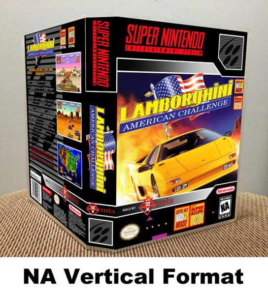 Lamborghini American Challenge SNES game case | Game Case King - Custom  Game Cases for NES, SNES, N64, & Gameboy