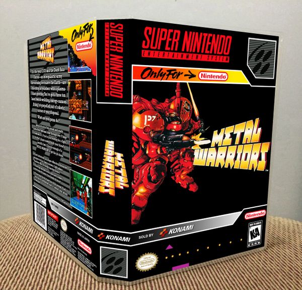 Metal Warriors SNES game case Game Case King Custom Game Cases for