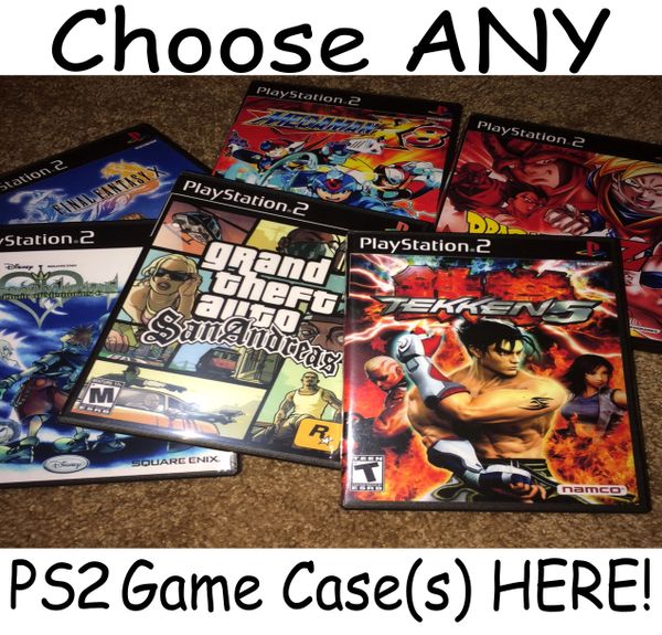 ***Choose ANY Playstation 2 (PS2) Game Case(s) HERE***