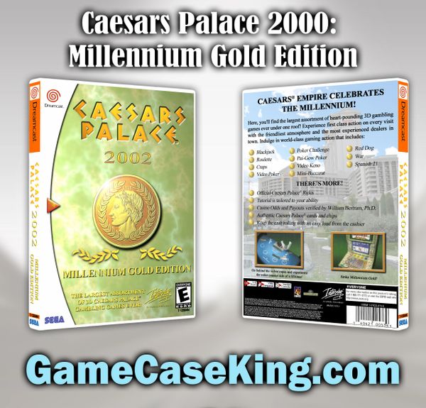 Caesars Palace 2000: Millennium Gold Edition Sega Dreamcast Game Case