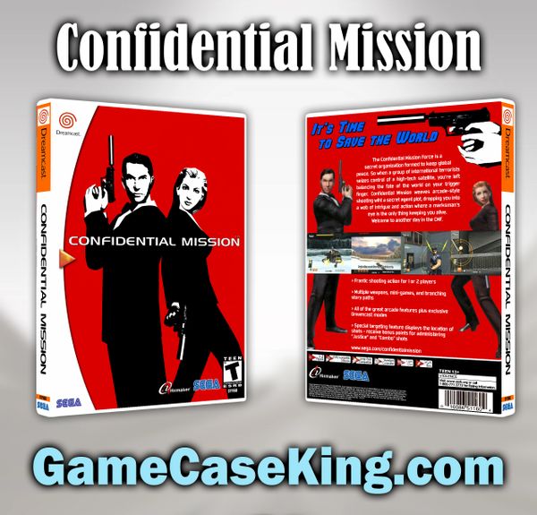 Confidential Mission Sega Dreamcast Game Case