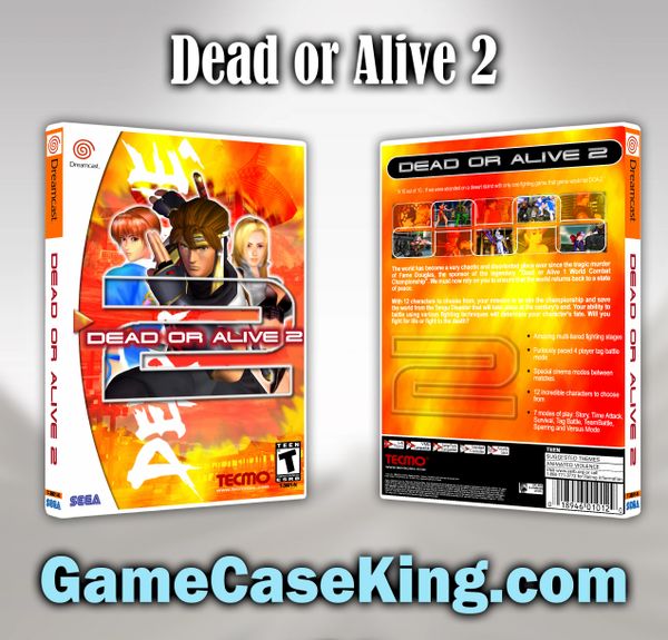 Dead or Alive 2 Sega Dreamcast Game Case