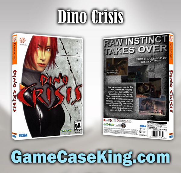 Dino Crisis Sega Dreamcast Game Case