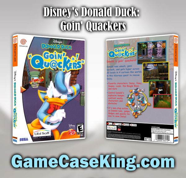 Disney's Donald Duck: Goin' Quackers Sega Dreamcast Game Case