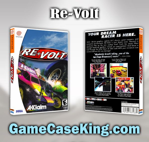 Re Volt Sega Dreamcast Game Case Game Case King Custom Game Cases For Nes Snes N64 Gameboy