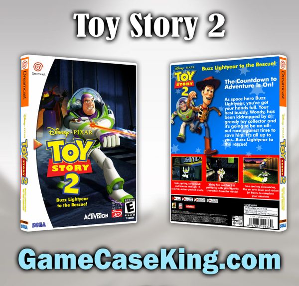 Toy Story 2 Buzz Lightyear To The Rescu Sega Dreamcast Game Case Game Case King Custom Game Cases For Nes Snes N64 Gameboy