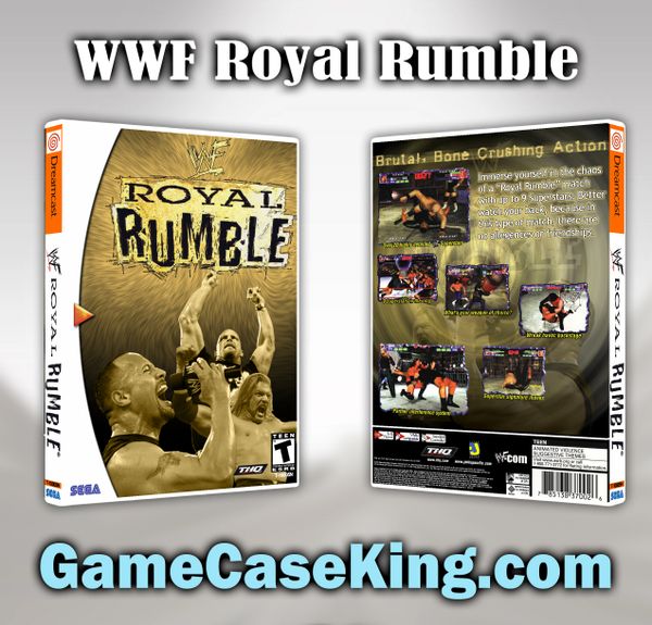 WWF Royal Rumble Sega Dreamcast Game Case