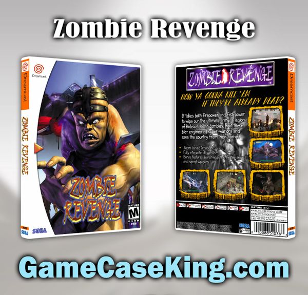 Zombie Revenge Sega Dreamcast Game Case Game Case King Custom Game Cases for NES, SNES, N64