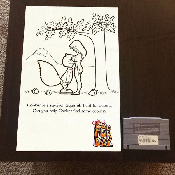 Conker's Bad Fur Day Poster 4 (18x12 in.) Nintendo Switch Poster