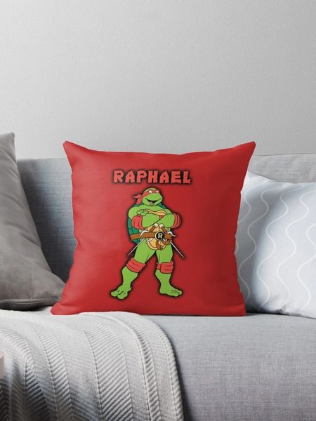 Raphael TMNT Logo Pillow ~FREE SHIPPING~