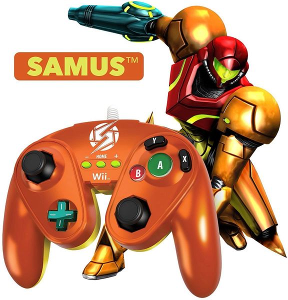 SAMUS - Nintendo Wii / Wii U Official Wired Fight Pad Classic Controller BRAND NEW IN BOX