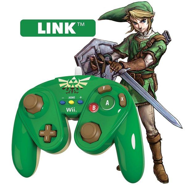 Link Nintendo Wii Wii U Official Wired Fight Pad Classic Cont Game Case King Custom Game Cases For Nes Snes N64 Gameboy