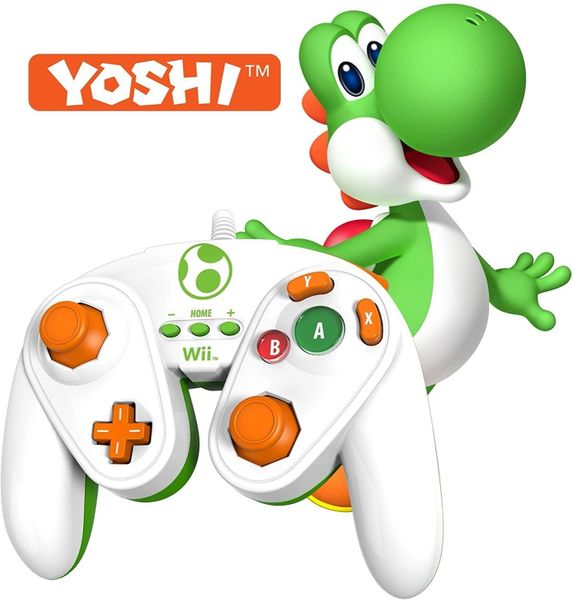YOSHI - Nintendo Wii / Wii U Official Wired Fight Pad Classic Controller BRAND NEW IN BOX