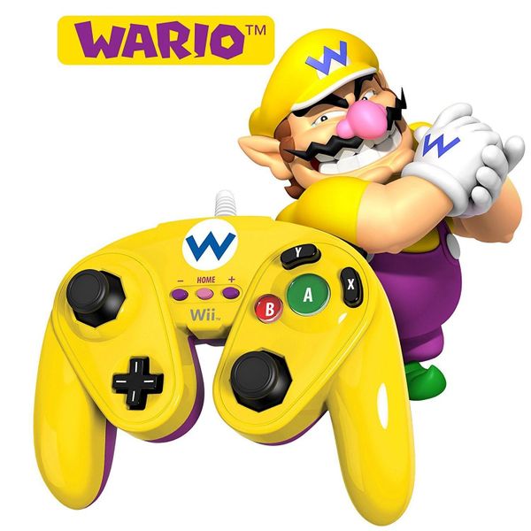 Wario Nintendo Wii Wii U Official Wired Fight Pad Classic Cont Game Case King Custom Game Cases For Nes Snes N64 Gameboy