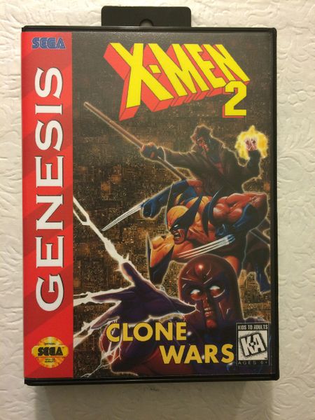 X-Men 2: Clone Wars Genesis Game Case