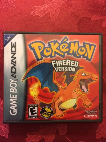 Pokemon Fire Red GBA game case | Game King Custom Game Cases for NES, SNES, N64, & Gameboy
