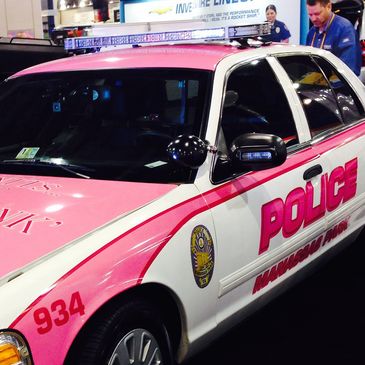 Kym Roberts' dream police car in Handled By Officer
