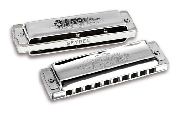 Seydel Lightning Harmonica Polished Stainless Steel Reeds, Covers