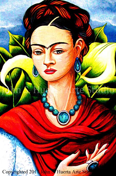 Frida in Garden