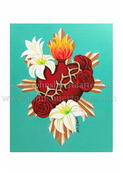 Sacred Heart III art greeting card