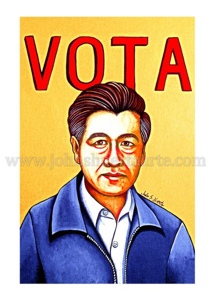 Vota Cesar Chavez art greeting card