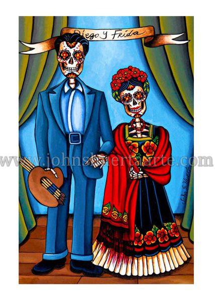 Diego Y Frida art greeting card