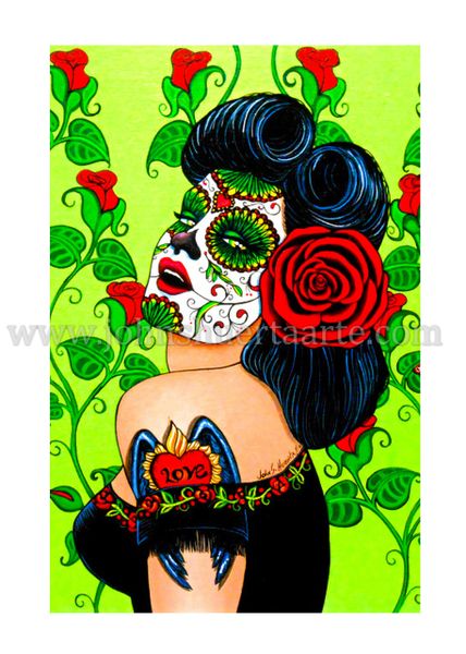 Valentina art greeting card