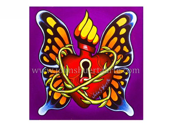 Heart Corazon Secreta art greeting card