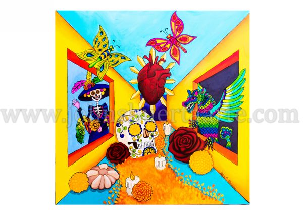 Dia de los Muertos III art greeting cards