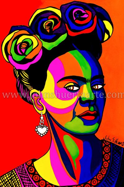 Frida pop art II art greeting card