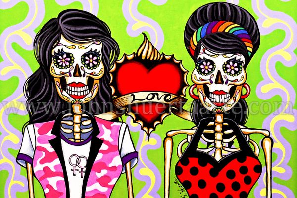 Sugarskull Wives art greeting cards