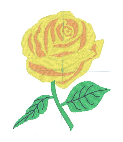 Rose Embroidery Design