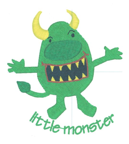 Little Monster Embroidery Design
