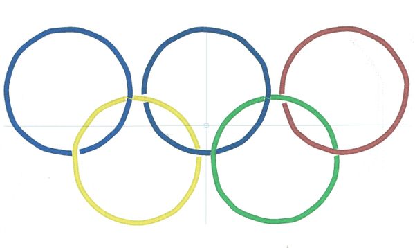 Olympic Rings Embroidery Design
